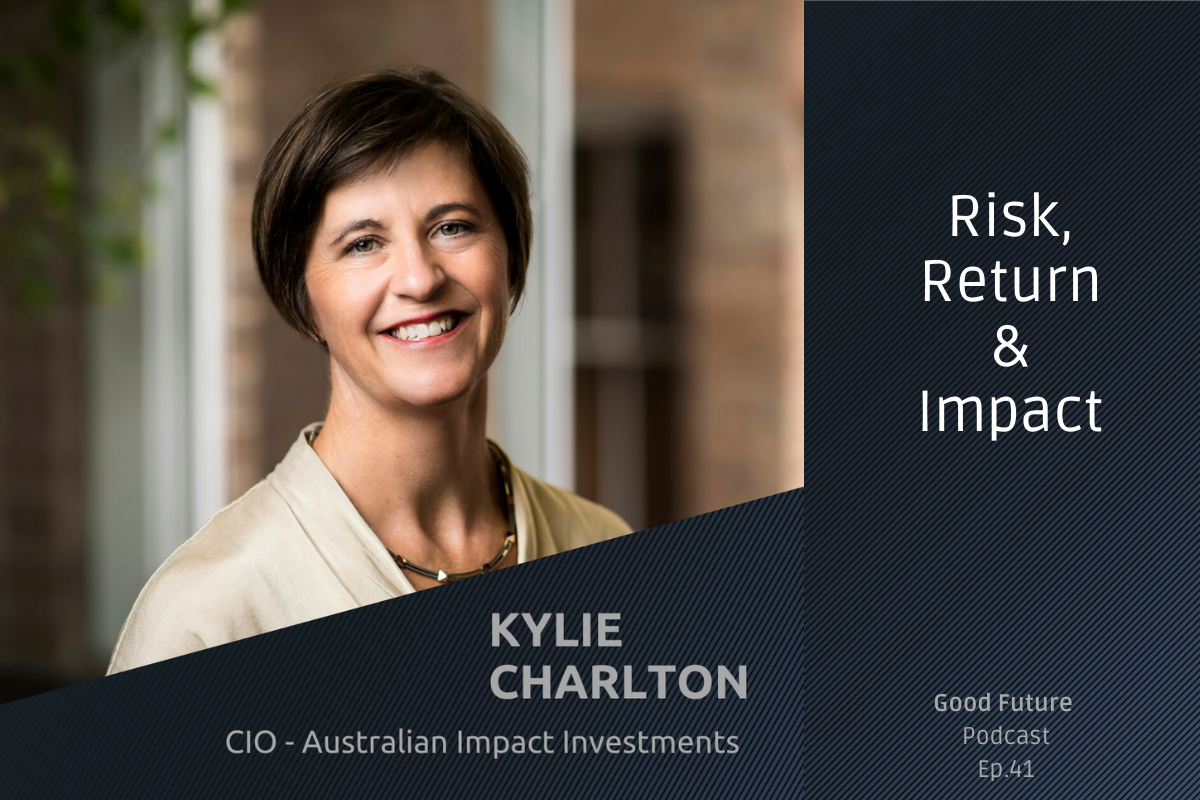 Pic of Kylie Charlton who is featured on good future talking about impact investing